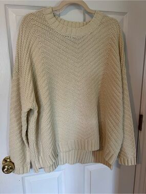 Roots Cream Knit Sweater